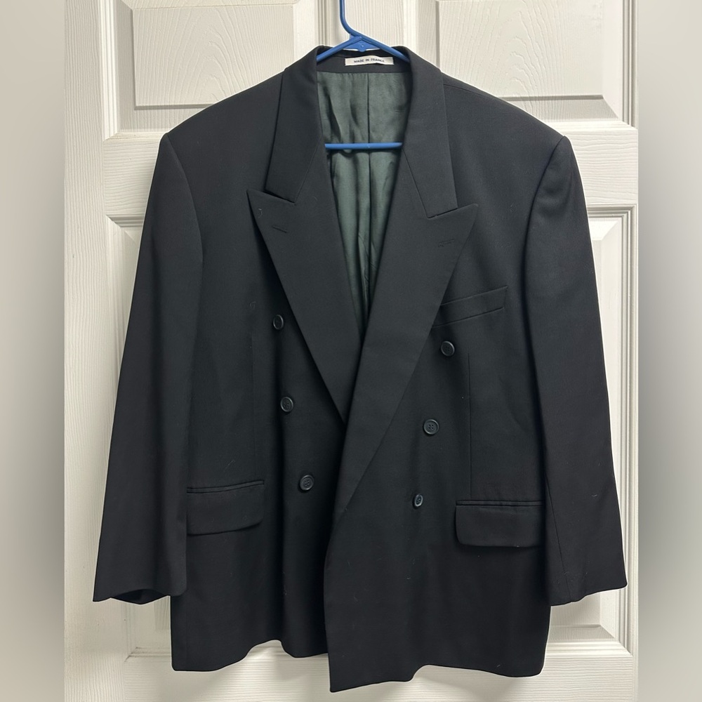 Yves Saint Laurent Double-Breasted Black Blazer Vintage